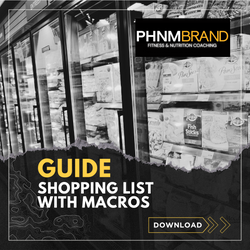Grocery Shopping List with Macros (Printable PDF)